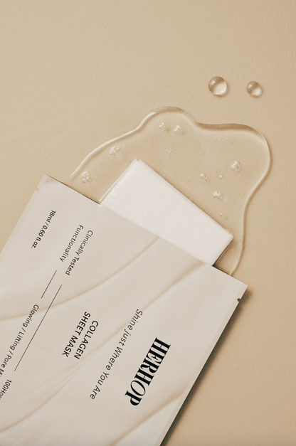 HERHOP Premium 100-Hour Glow Collagen Sheet Mask (10EA)