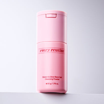 Every Routine Stretch & Glow Black Salt Cleansing Powder